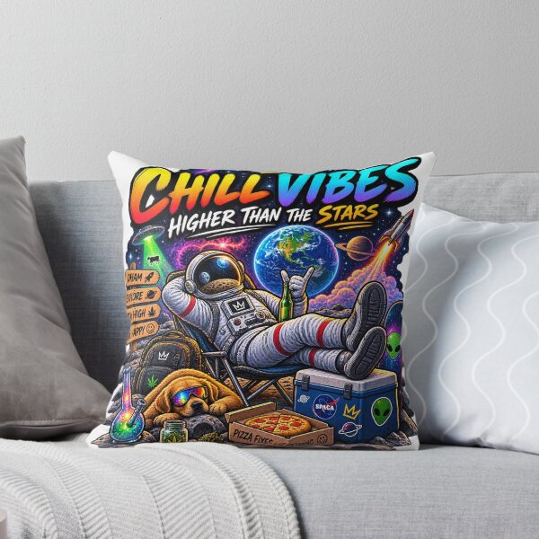 Item preview, Funny Astronaut Shirt – Chill Vibes Higher Than The Stars Space Adventure designed and sold by Molli98.