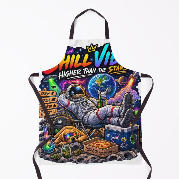 Item preview, Funny Astronaut Shirt – Chill Vibes Higher Than The Stars Space Adventure designed and sold by Molli98.