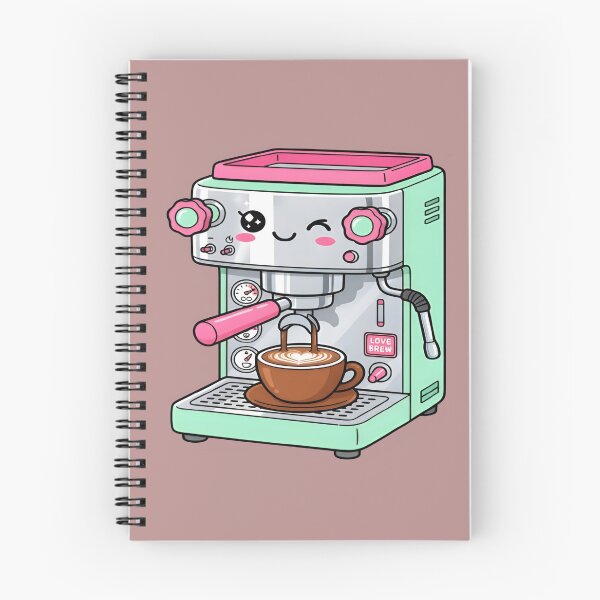 Item preview, Kawaii Espresso Machine Cute Coffee Maker Art designed and sold by DailySparks.