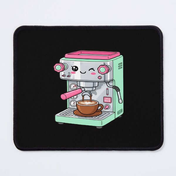 Item preview, Kawaii Espresso Machine Cute Coffee Maker Art designed and sold by DailySparks.