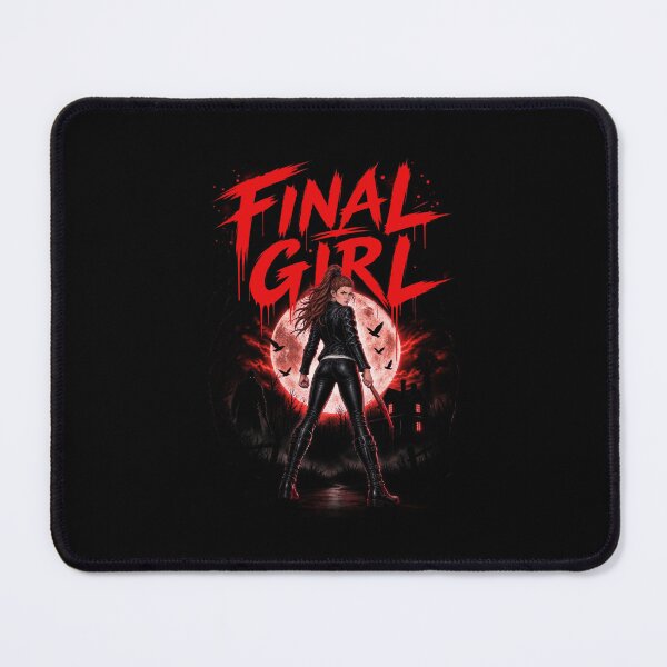 Item preview, Final Girl Horror Survivor Spooky Slasher Girl with Bats and Red Gothic designed and sold by ViniBall.