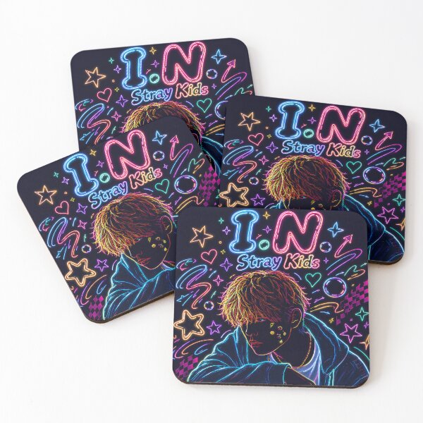 Item preview, I.N Stray Kids Neon Y2K Cyberpunk Fan Art designed and sold by looplandger.