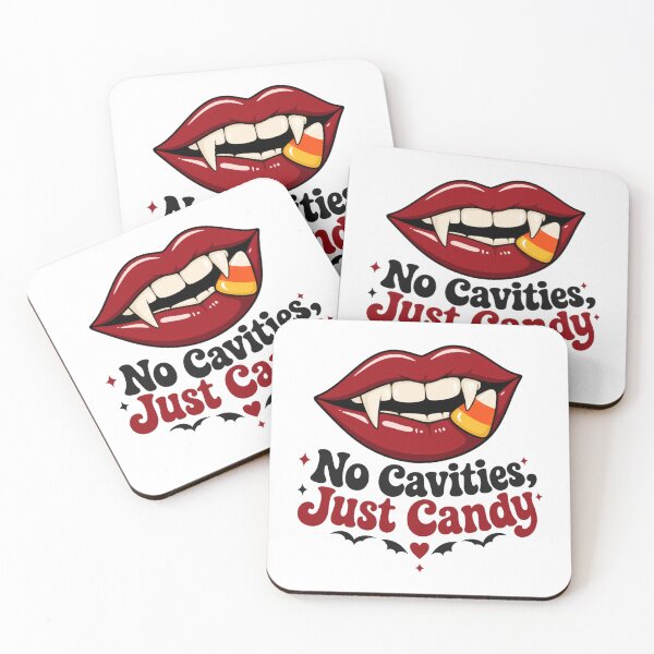 Item preview, No Cavities Just Candy Shirt, Comfort Colors® Vampire Fangs Tee, Funny Halloween Dentist Hygienist Graphic designed and sold by TshirtsLabs.