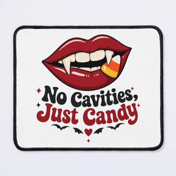 Item preview, No Cavities Just Candy Shirt, Comfort Colors® Vampire Fangs Tee, Funny Halloween Dentist Hygienist Graphic designed and sold by TshirtsLabs.