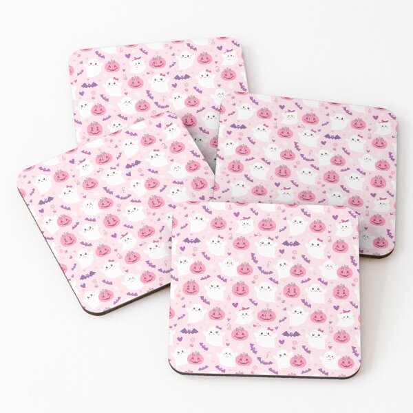 Item preview, Cute Pink Pumpkin and Ghost Seamless Pattern designed and sold by Patternpulseee.