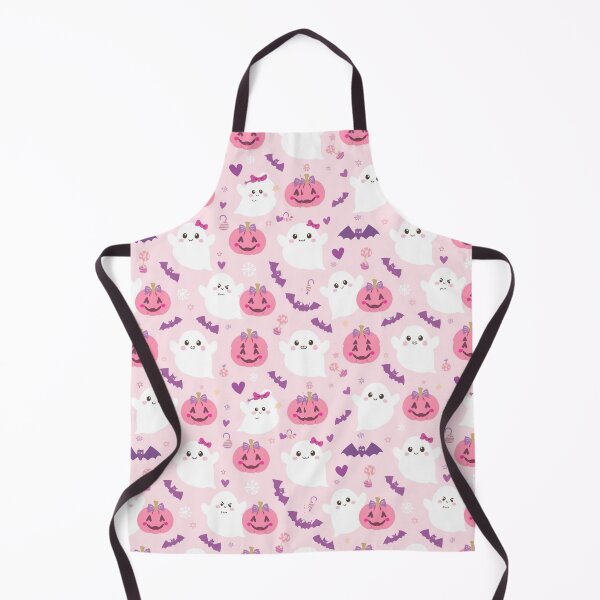 Item preview, Cute Pink Pumpkin and Ghost Seamless Pattern designed and sold by Patternpulseee.