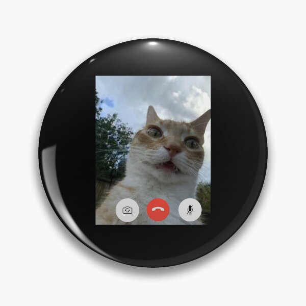 Item preview, Funny Cat Video Call Meme Design designed and sold by cerima.