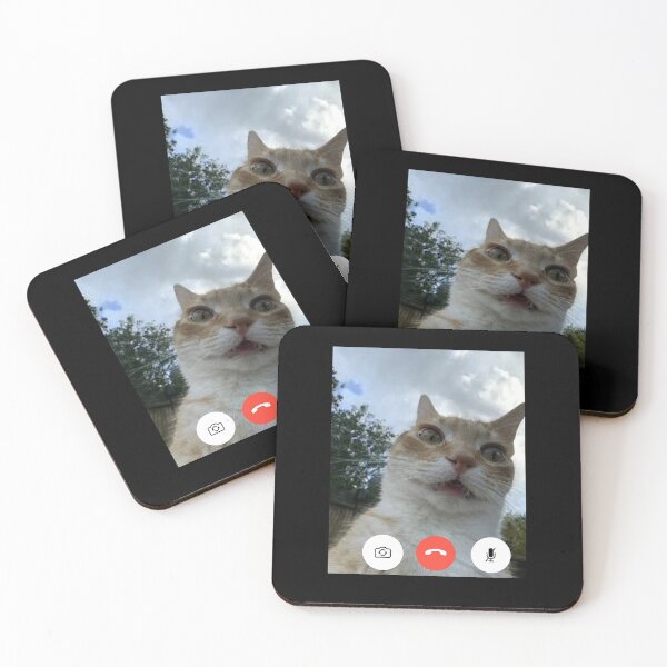 Item preview, Funny Cat Video Call Meme Design designed and sold by cerima.