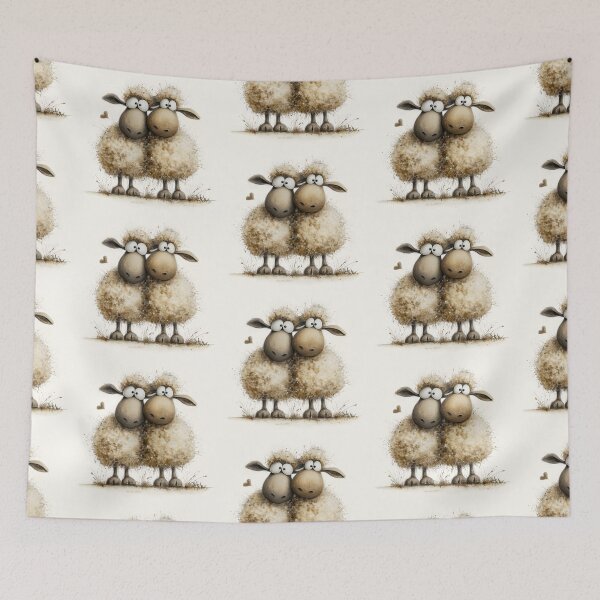 Item preview, Gorgeous Sheep ' Sheep Love Bugs’ BY SHiRLeY MacARTHuR designed and sold by Shirley MacArthur Art.