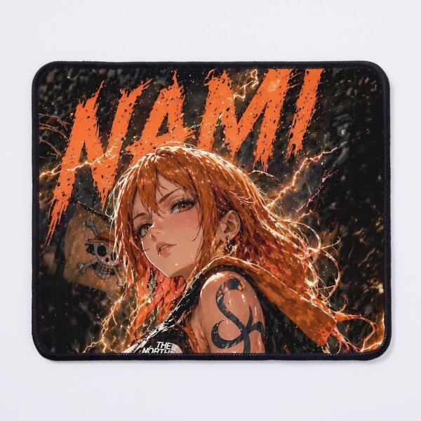 Item preview, Orange Haired Anime Warrior – Lightning Storm Pirate Girl Aesthetic designed and sold by Dyan4.