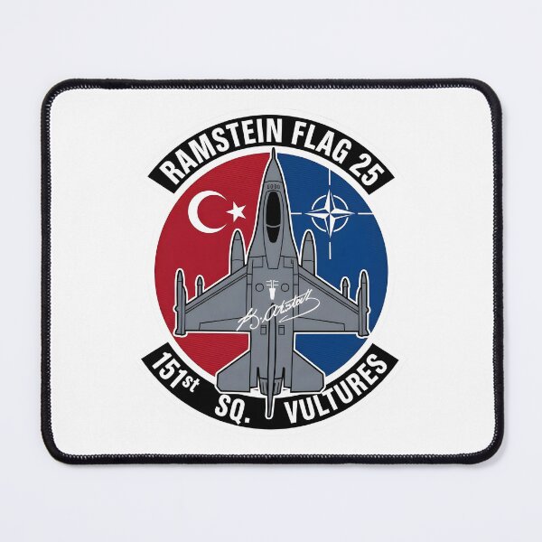 Item preview, Turkish Air Force 151st Vultures Squadron Ramstein Flag 25 Patch designed and sold by CharlieDesings.