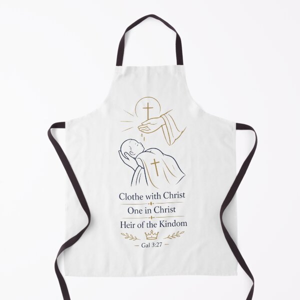 Item preview, Catholic Baptism Line Art designed and sold by Apostolic Art & Apparel.