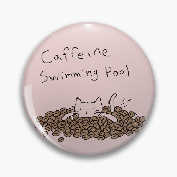Item preview, Caffeine Swimming Pool - Cute Cat Swimming in Coffee Beans Graphic T-Shirt designed and sold by ManggaeJM.