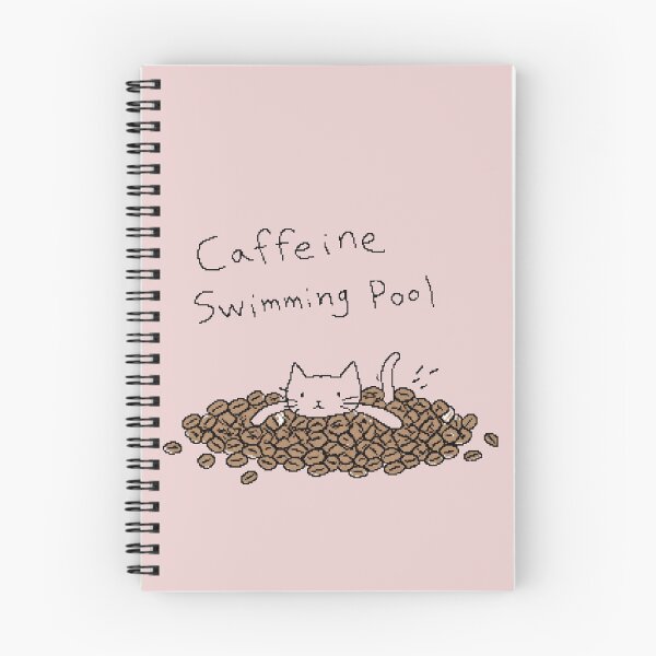 Item preview, Caffeine Swimming Pool - Cute Cat Swimming in Coffee Beans Graphic T-Shirt designed and sold by ManggaeJM.