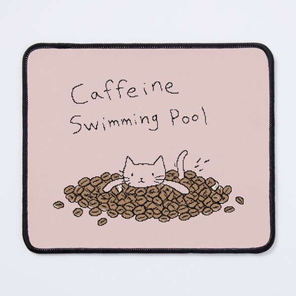 Item preview, Caffeine Swimming Pool - Cute Cat Swimming in Coffee Beans Graphic T-Shirt designed and sold by ManggaeJM.