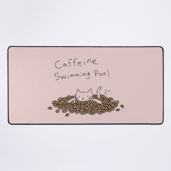 Item preview, Caffeine Swimming Pool - Cute Cat Swimming in Coffee Beans Graphic T-Shirt designed and sold by ManggaeJM.