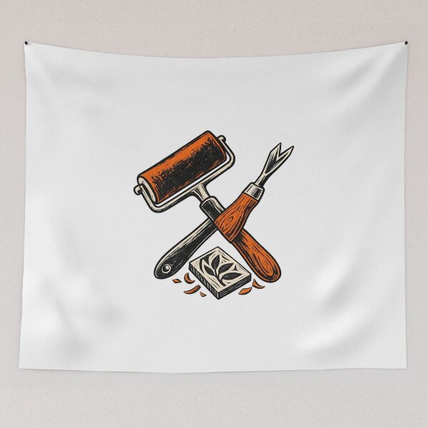 Item preview,  Linocut Printmaker Tools Gift for Block Printing Artists designed and sold by UrbanCanvvas.
