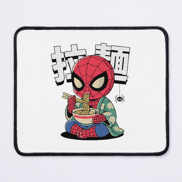 Item preview, Spider-Man Eatingg Ramen Funny Japanese Style designed and sold by ViniBall.