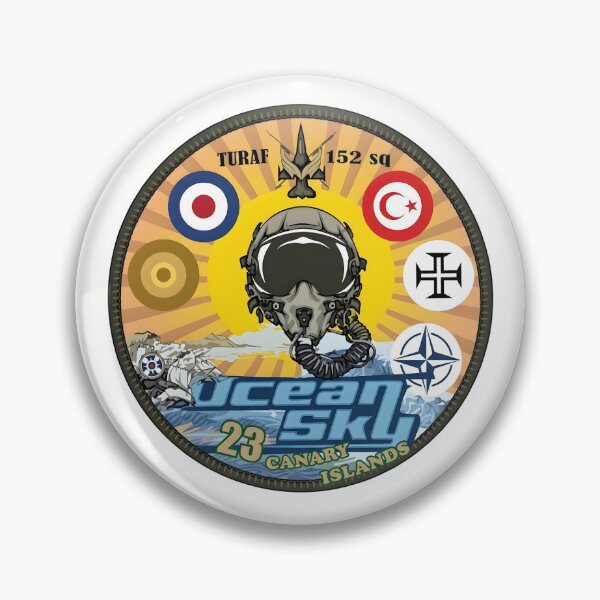 Item preview, Turkish Air Force 152nd Raiders Squadron Ocean Sky 23 Patch designed and sold by CharlieDesings.