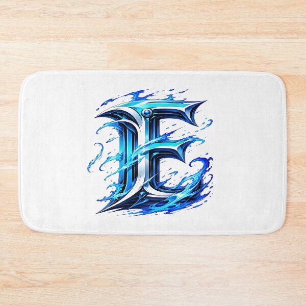 Item preview, AquaFlare MangaForge Letter E designed and sold by BlissBlvdShop.
