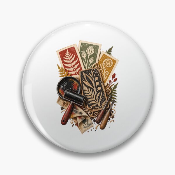Item preview, Botanical Linocut Studio Gift for Relief Printmakers designed and sold by UrbanCanvvas.