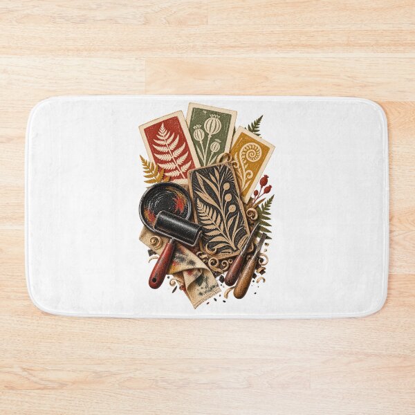 Item preview, Botanical Linocut Studio Gift for Relief Printmakers designed and sold by UrbanCanvvas.