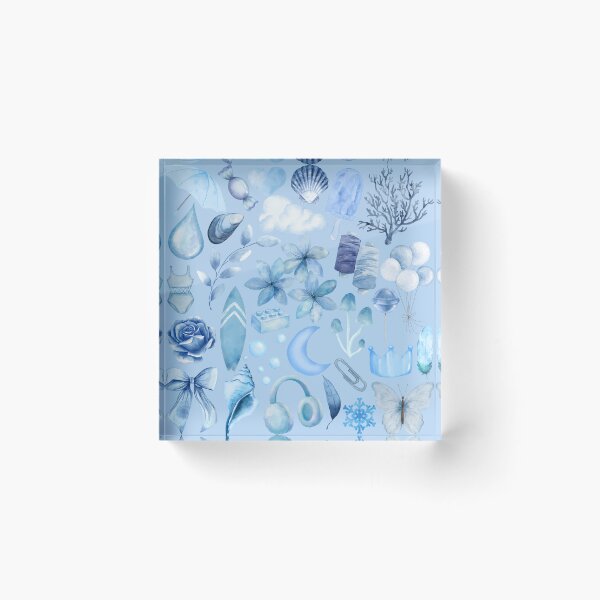 Item preview, Blue Shell Coral Balloon Cloud designed and sold by GeoGoose.