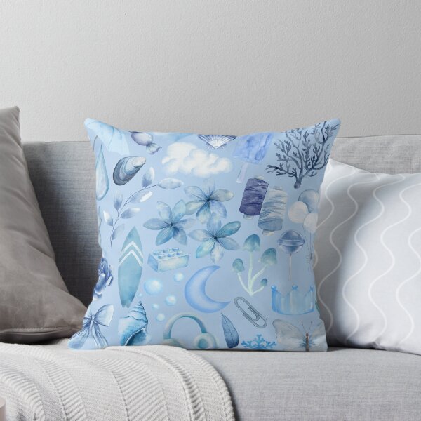 Item preview, Blue Shell Coral Balloon Cloud designed and sold by GeoGoose.