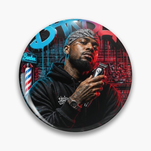 Item preview, Blue and Red Barber Graffiti Urban Streetwear designed and sold by Barber MD Culture.