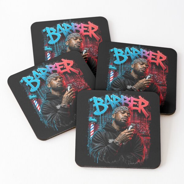 Item preview, Blue and Red Barber Graffiti Urban Streetwear designed and sold by Barber MD Culture.