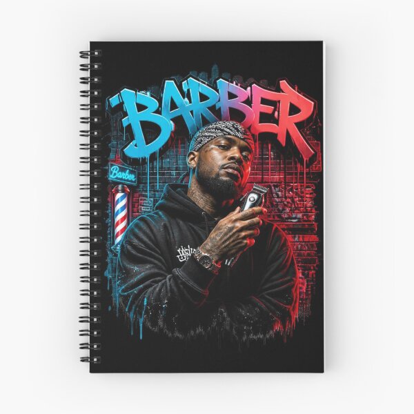Item preview, Blue and Red Barber Graffiti Urban Streetwear designed and sold by Barber MD Culture.