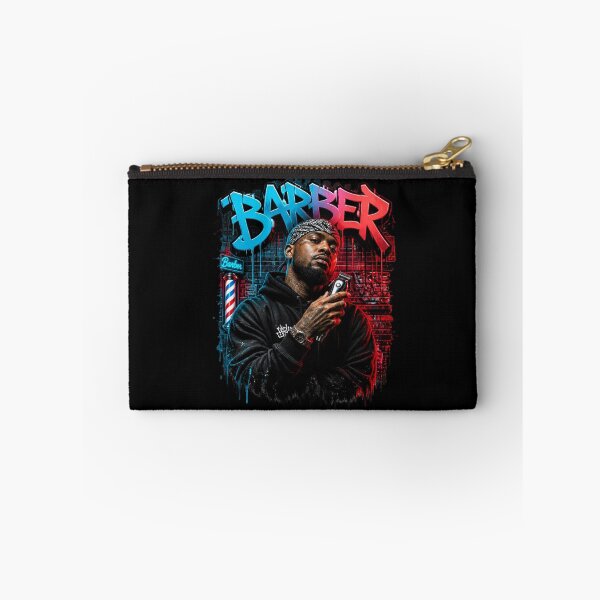 Item preview, Blue and Red Barber Graffiti Urban Streetwear designed and sold by Barber MD Culture.