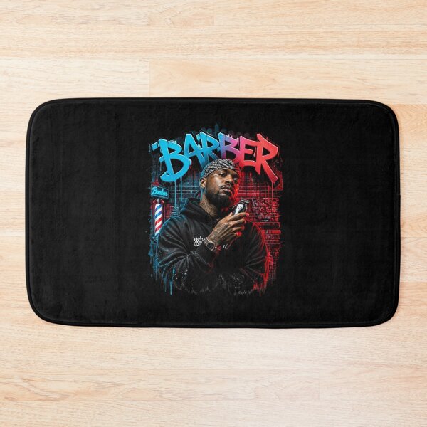 Item preview, Blue and Red Barber Graffiti Urban Streetwear designed and sold by Barber MD Culture.