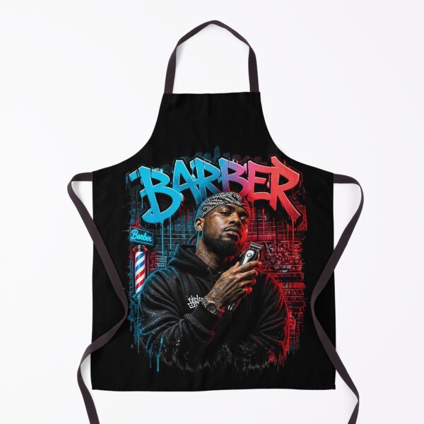 Item preview, Blue and Red Barber Graffiti Urban Streetwear designed and sold by Barber MD Culture.