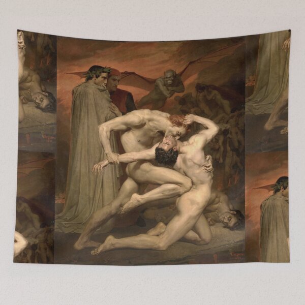 Item preview, DANTE AND VIRGIL BY BOUGUEREAU (1850) designed and sold by humbleserf.