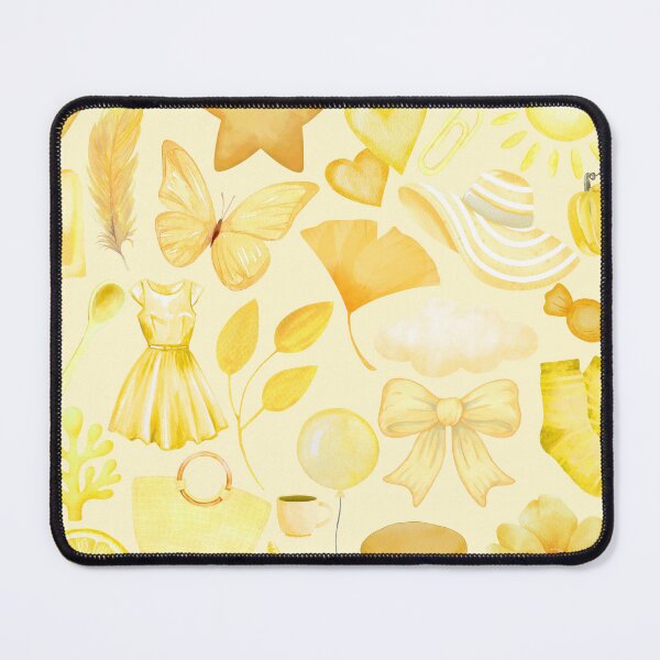 Item preview, Yellow Sunshine Butterfly Flower Pattern designed and sold by GeoGoose.