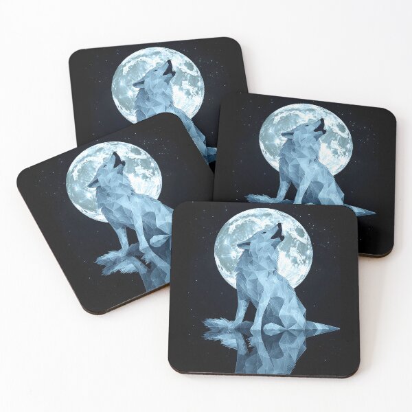 Item preview, 3d Render Of Wolf Howling Silhouette Dramatic Digital designed and sold by Checho30.