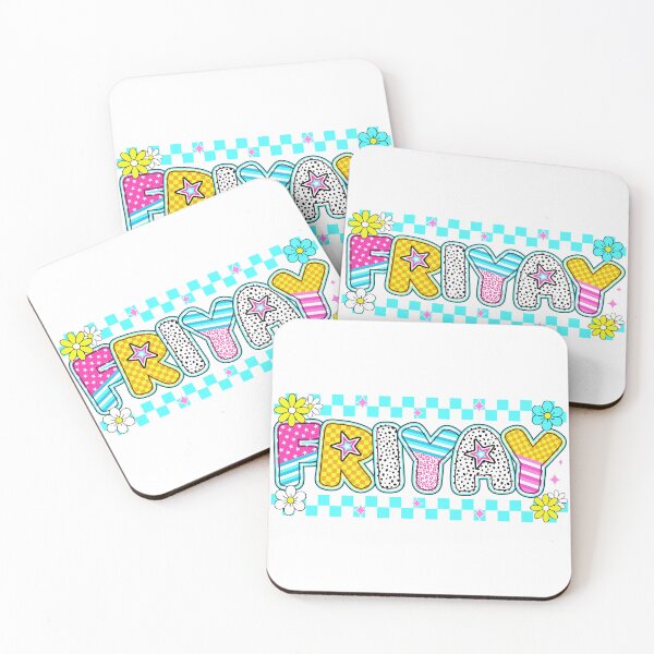 Item preview, Colorful Fri-Yay Retro Teacher Friday Design designed and sold by PalleteCreation.