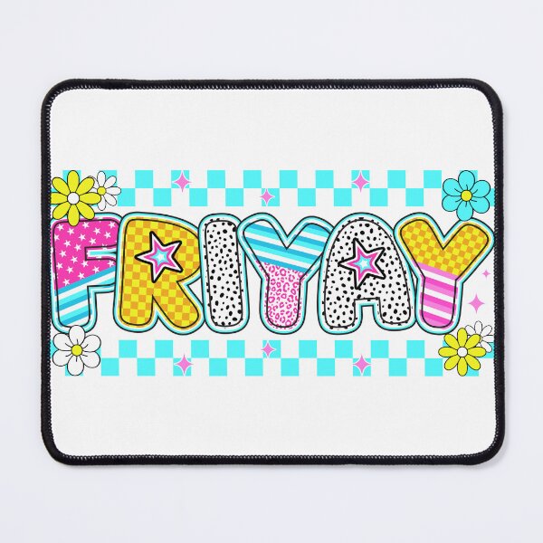 Item preview, Colorful Fri-Yay Retro Teacher Friday Design designed and sold by PalleteCreation.