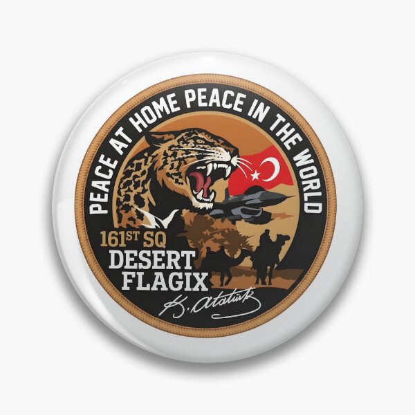 Item preview, Turkish Air Force 161st Eagle Owl Squadron Desert Flag IX Patch designed and sold by CharlieDesings.