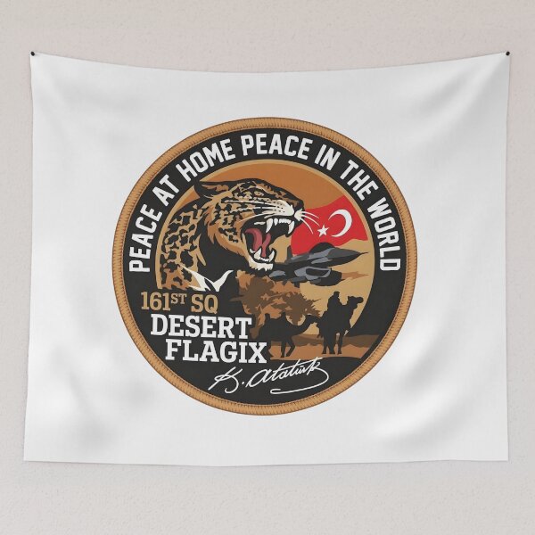 Item preview, Turkish Air Force 161st Eagle Owl Squadron Desert Flag IX Patch designed and sold by CharlieDesings.