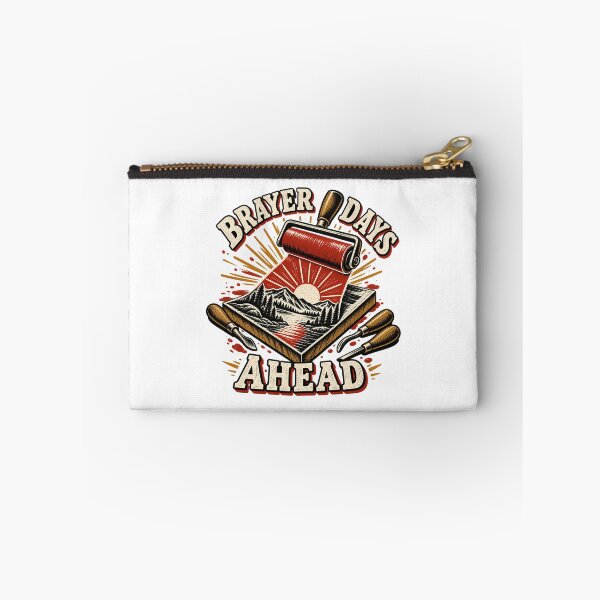 Item preview, Brayer Days Ahead Illustrated Linocut Artist Gift designed and sold by UrbanCanvvas.