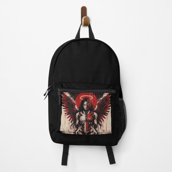 Item preview, Fallen Signal — Cyberpunk Angel Cyborg Art Print | Dark Sci-Fi Poster designed and sold by A-T-H.
