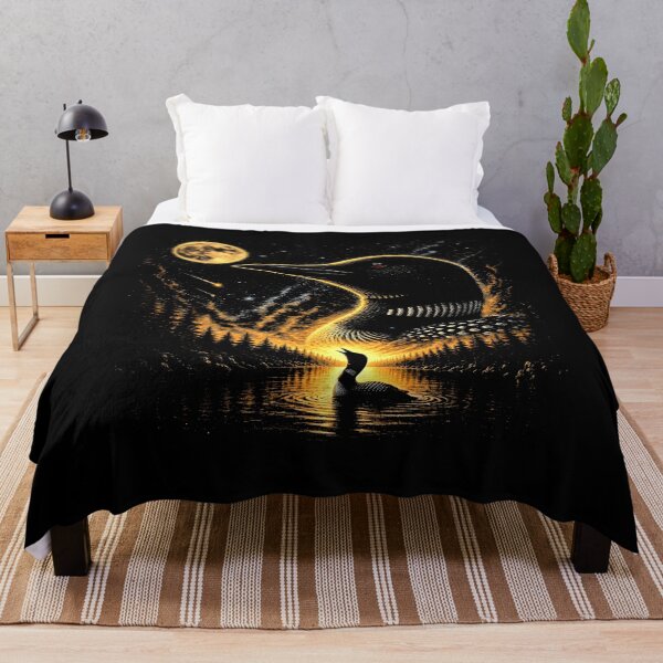 Item preview, Vintage Loon Howling to the Moon designed and sold by Angryblu3.