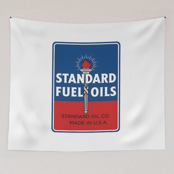 Item preview, Vintage Standard Fuel Oils Torch Emblem Sign designed and sold by interdesigner.