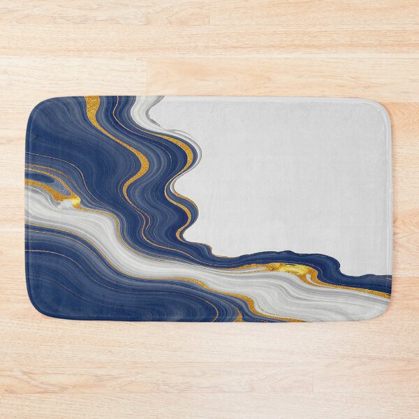 Item preview, Elegant Marble Blue, White and Gold Abstract Pattern in Sea Wave Style on the Beach! designed and sold by Giulivo Store Graphic.