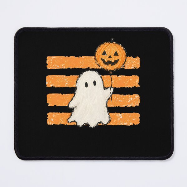 Item preview, Ghost with Jack-O'-Lantern Balloon Halloween Art designed and sold by cerima.