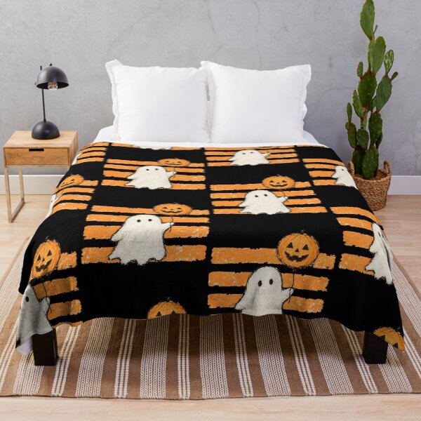 Item preview, Ghost with Jack-O'-Lantern Balloon Halloween Art designed and sold by cerima.