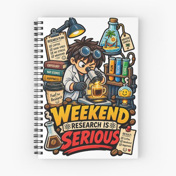 Item preview, Weekend Research Is Serious – Funny Coffee Scientist Weekend Humor designed and sold by NarpLTD.