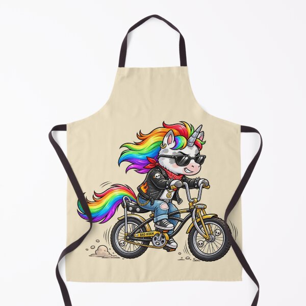 Item preview, Bad Horn Rainbow Unicorn Biker designed and sold by lungpleecha.